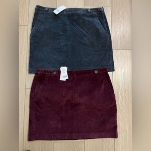 Pair of New Banana Republic Corduroy Mini Skirts